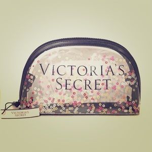 Victoria's Secret Clear Confetti Makeup Bag